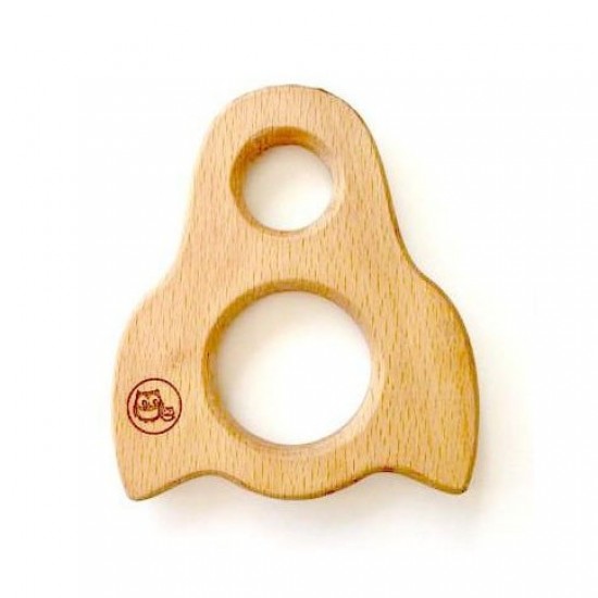 Bubba Chew Natural Beechwood Rocket Teether Toy