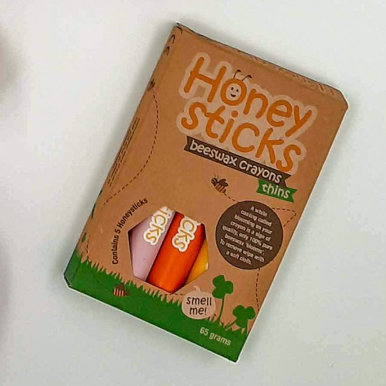 Honeysticks Thins 8-Pack Beeswax Crayons