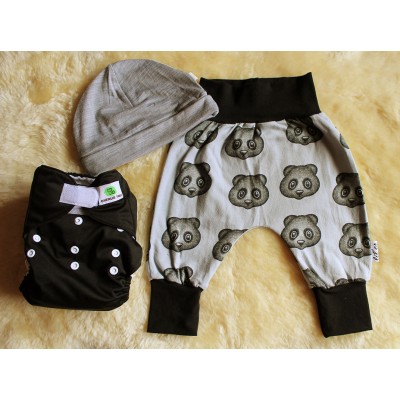 Lil'es Cuff Harem Pants - Pandas