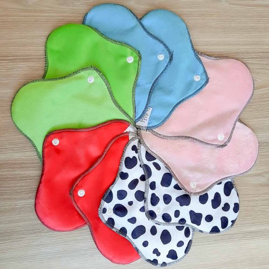 Bamboo & Minky Petite Reusable Menstrual Pads