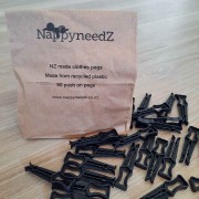 Recycled Plastic Clothes Pegs (New Zealand Made) - 50 pack